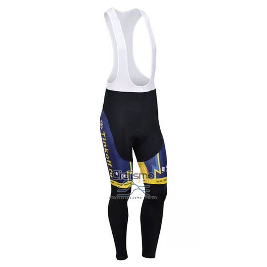Tinkoff Saxo Bank Ropa Ciclismo Culotte Largo 2013 Mangas Largas Azul y AMarillo